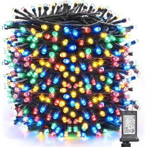 Christmas Lights Outdoor, 328ft 1000 LED Christmas String Lights, 8 Modes, Timer